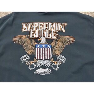 Harley Davidson Men's T-Shirt Screamin Eagle Armored Print Sz XL Black 2017